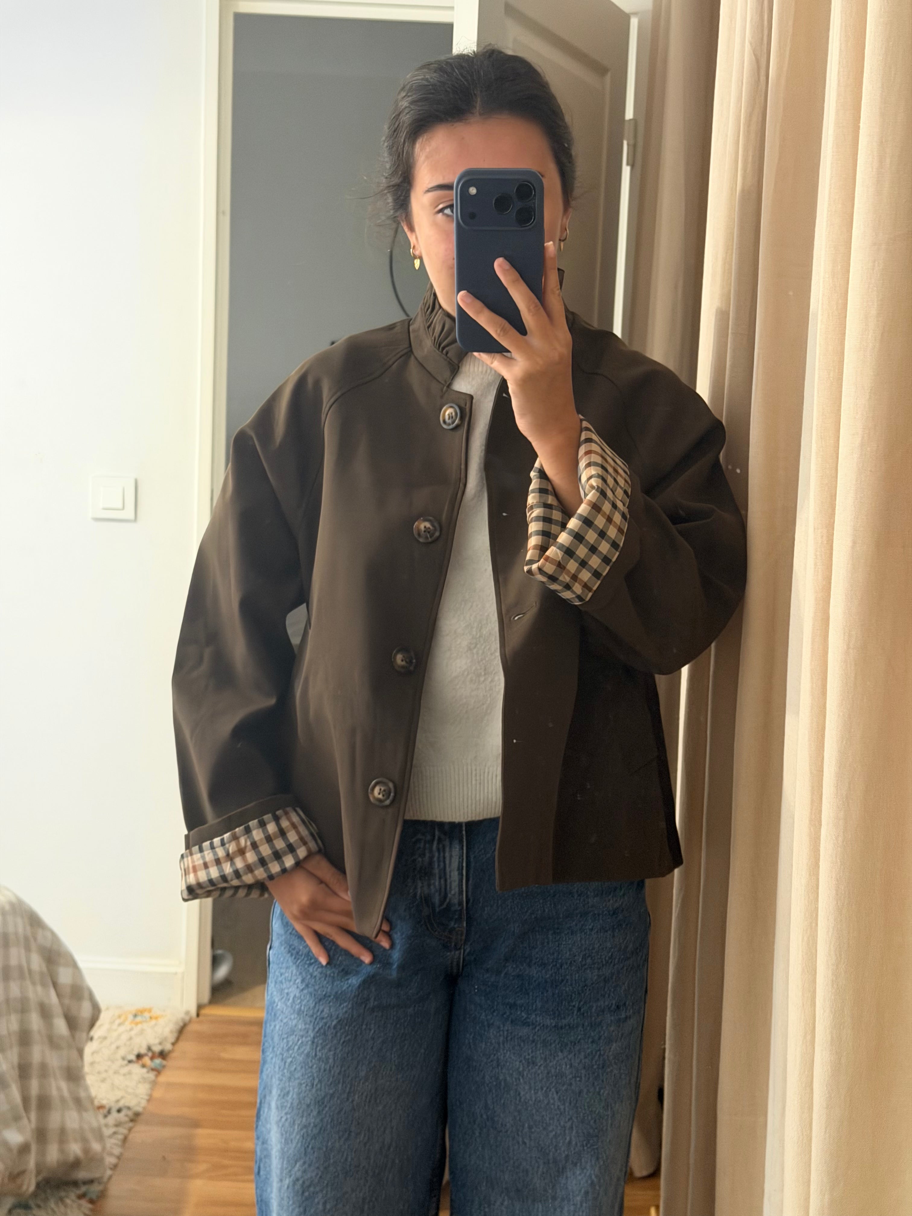 Trench marron chocolat