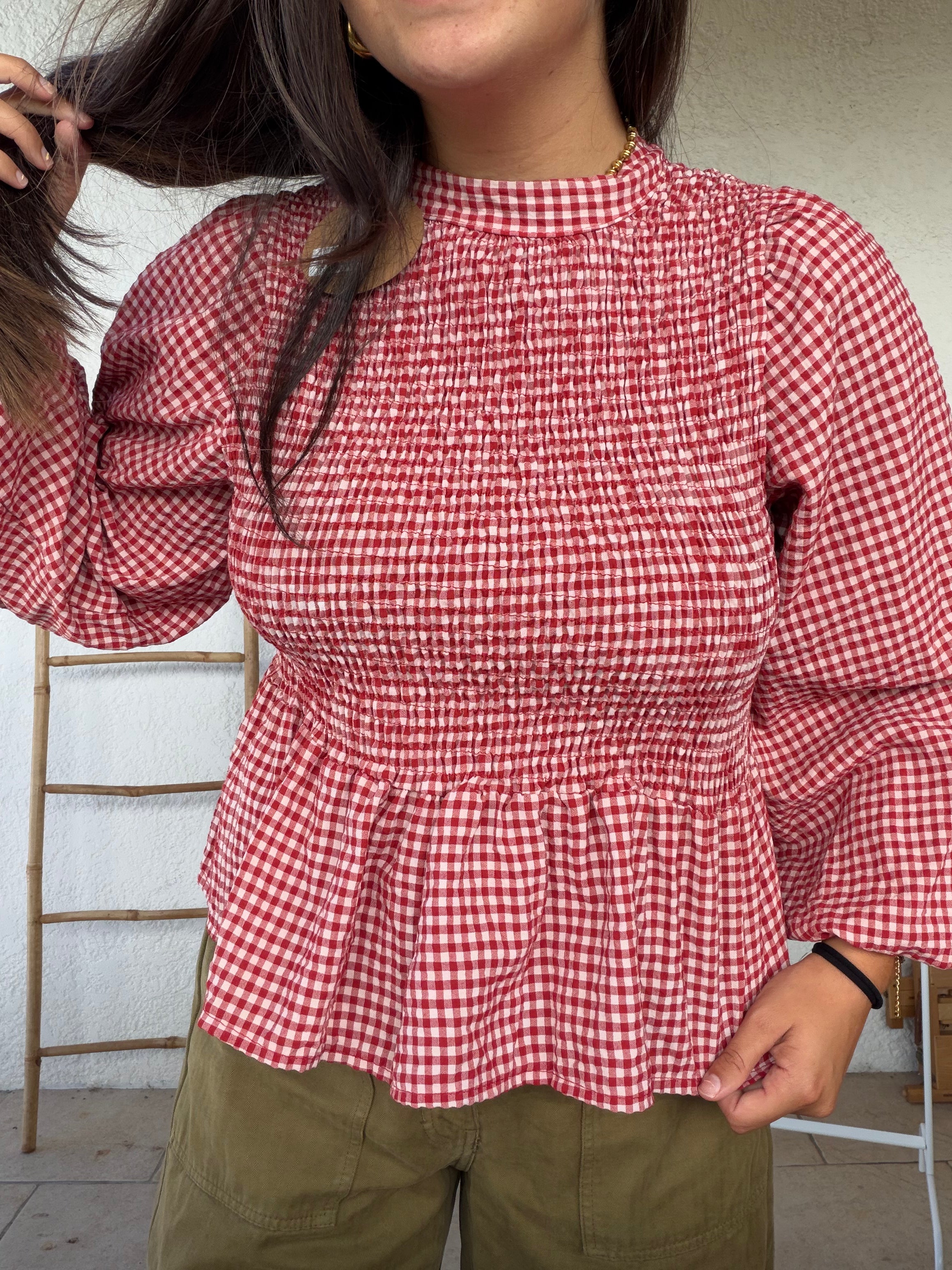 BLOUSE VAIA ROUGE